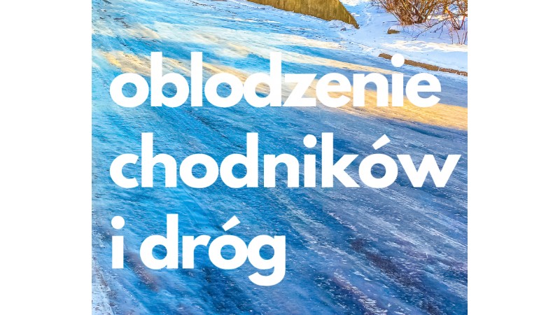 oblodzona droga (mat. UM)